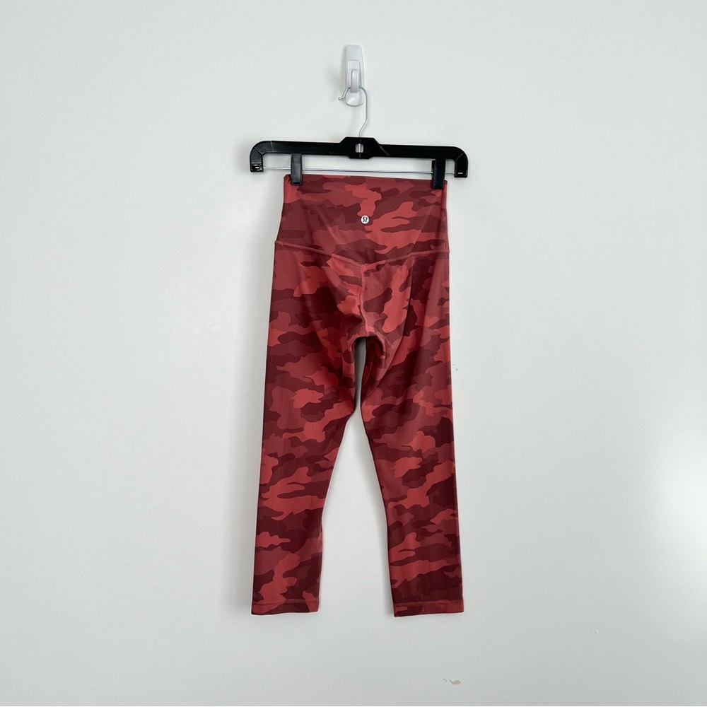 Lululemon Align Crop *21" in Heritage 365 Camo Brier Rose Multi - Picture 10 of 12